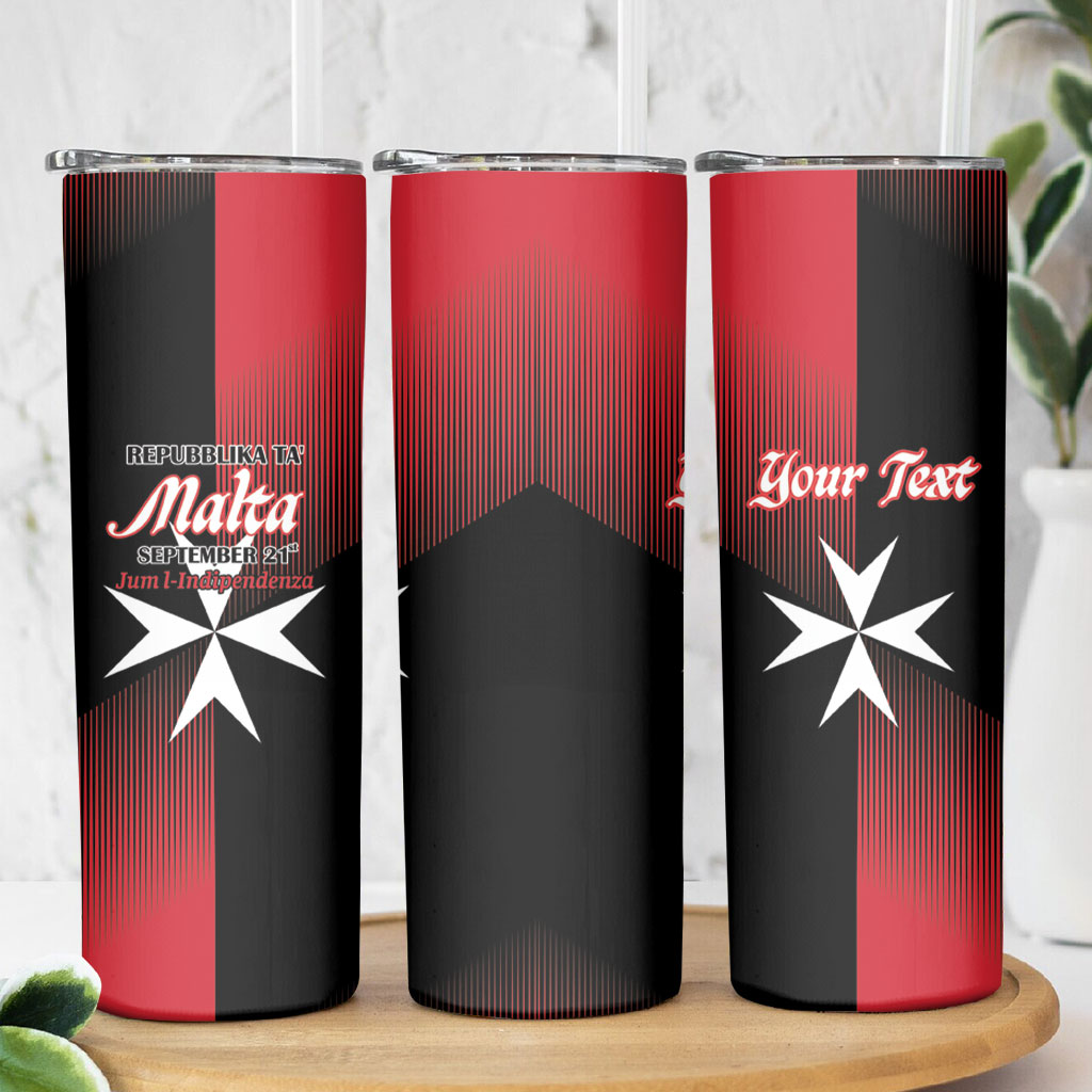 Personalised Malta Jum l-Indipendenza Skinny Tumbler September 21st
