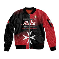 Personalised Malta Jum l-Indipendenza Sleeve Zip Bomber Jacket September 21st