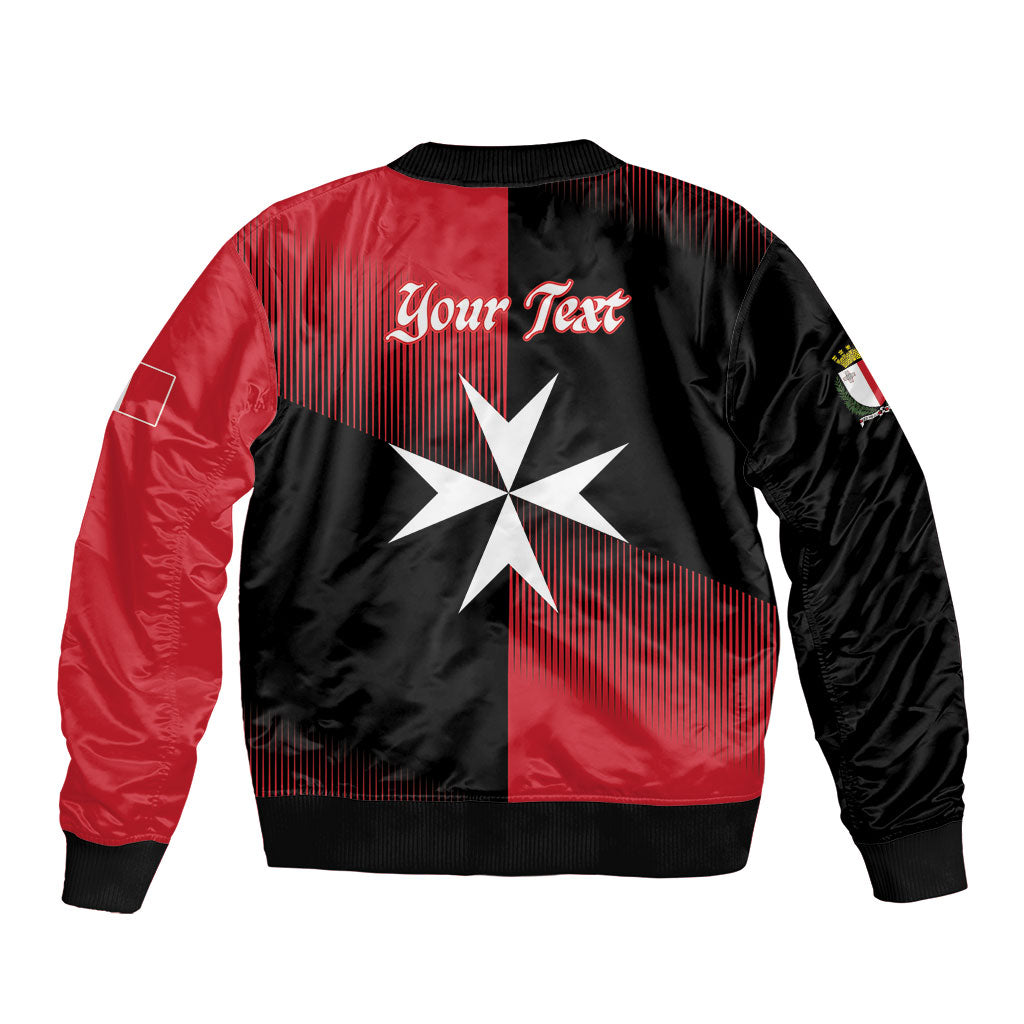 Personalised Malta Jum l-Indipendenza Sleeve Zip Bomber Jacket September 21st