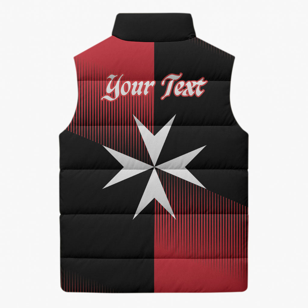 Personalised Malta Jum l-Indipendenza Sleeveless Puffer Jacket September 21st