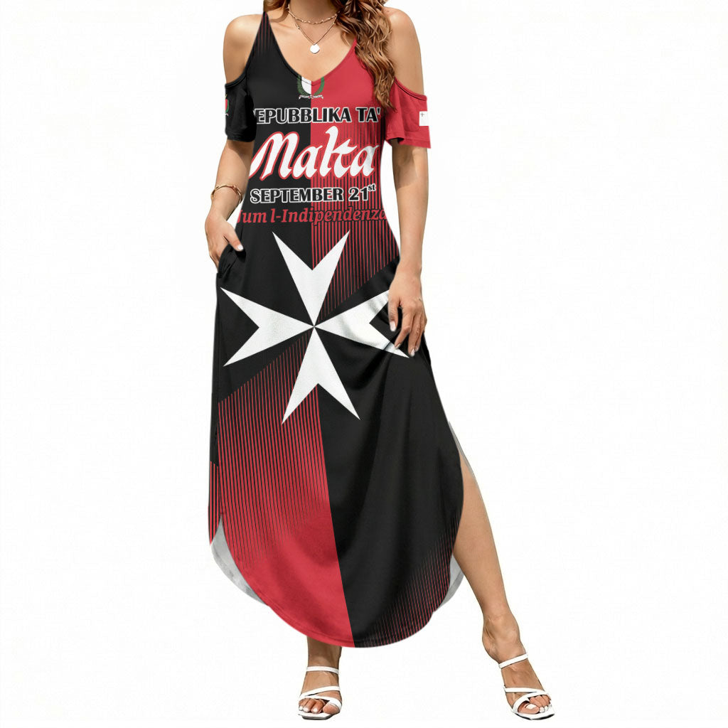 Personalised Malta Jum l-Indipendenza Summer Maxi Dress September 21st