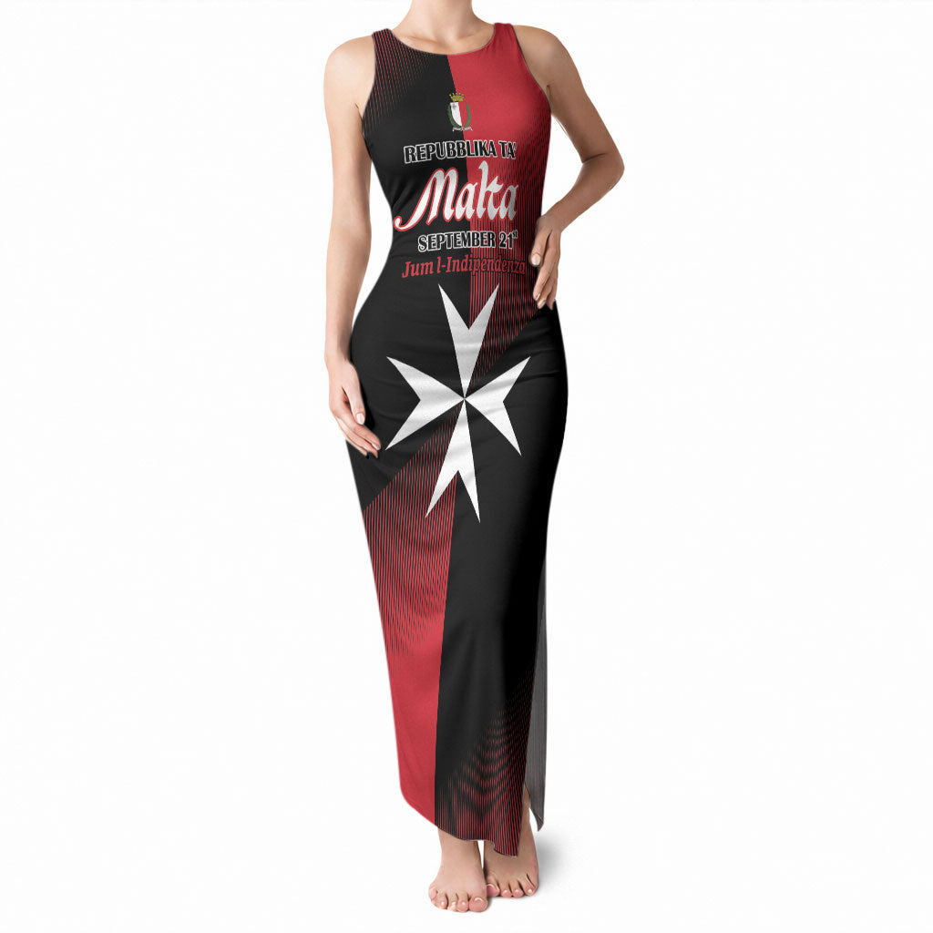 Personalised Malta Jum l-Indipendenza Tank Maxi Dress September 21st