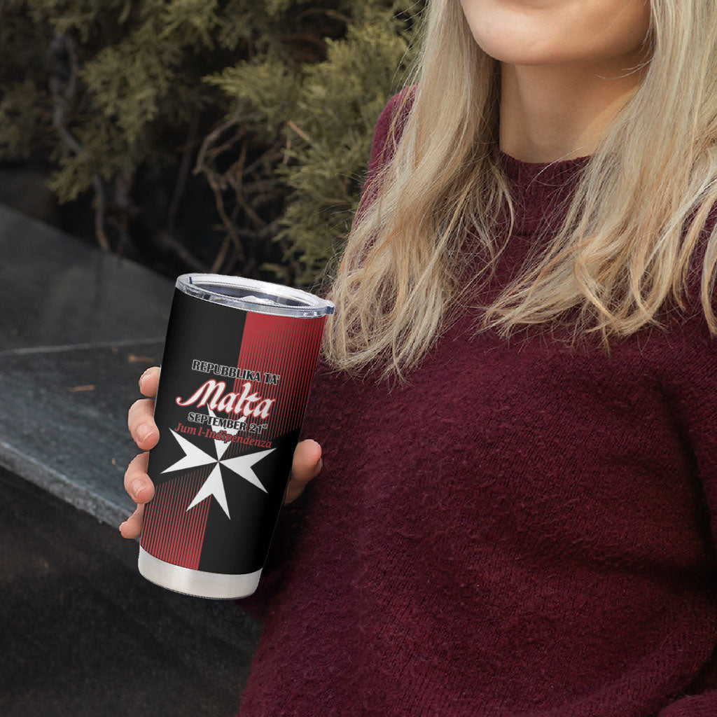 Personalised Malta Jum l-Indipendenza Tumbler Cup September 21st