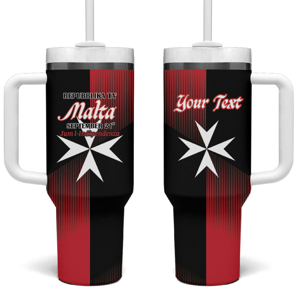 Personalised Malta Jum l-Indipendenza Tumbler With Handle September 21st