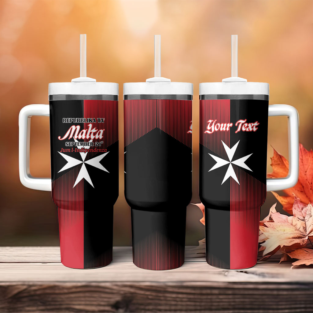 Personalised Malta Jum l-Indipendenza Tumbler With Handle September 21st