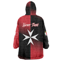 Personalised Malta Jum l-Indipendenza Wearable Blanket Hoodie September 21st
