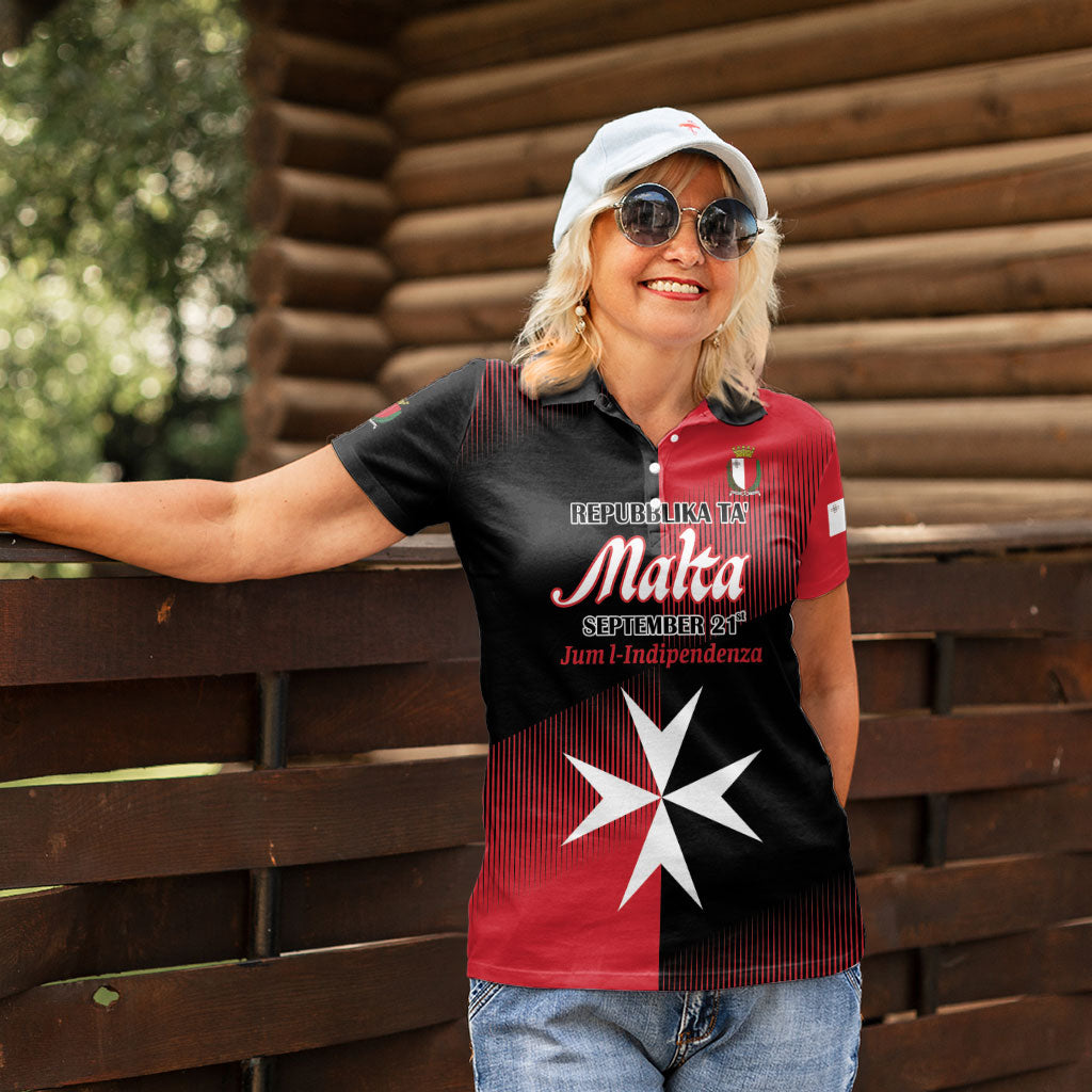 Personalised Malta Jum l-Indipendenza Women Polo Shirt September 21st
