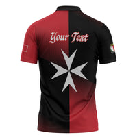 Personalised Malta Jum l-Indipendenza Zipper Polo Shirt September 21st