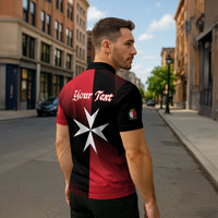 Personalised Malta Jum l-Indipendenza Zipper Polo Shirt September 21st