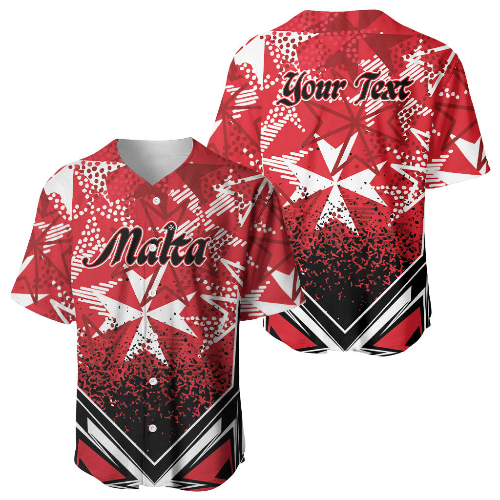 Personalised Repubblika ta Malta Baseball Jersey Dynamic Style