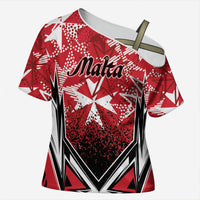 Personalised Repubblika ta Malta Cross Shoulder Shirt Dynamic Style