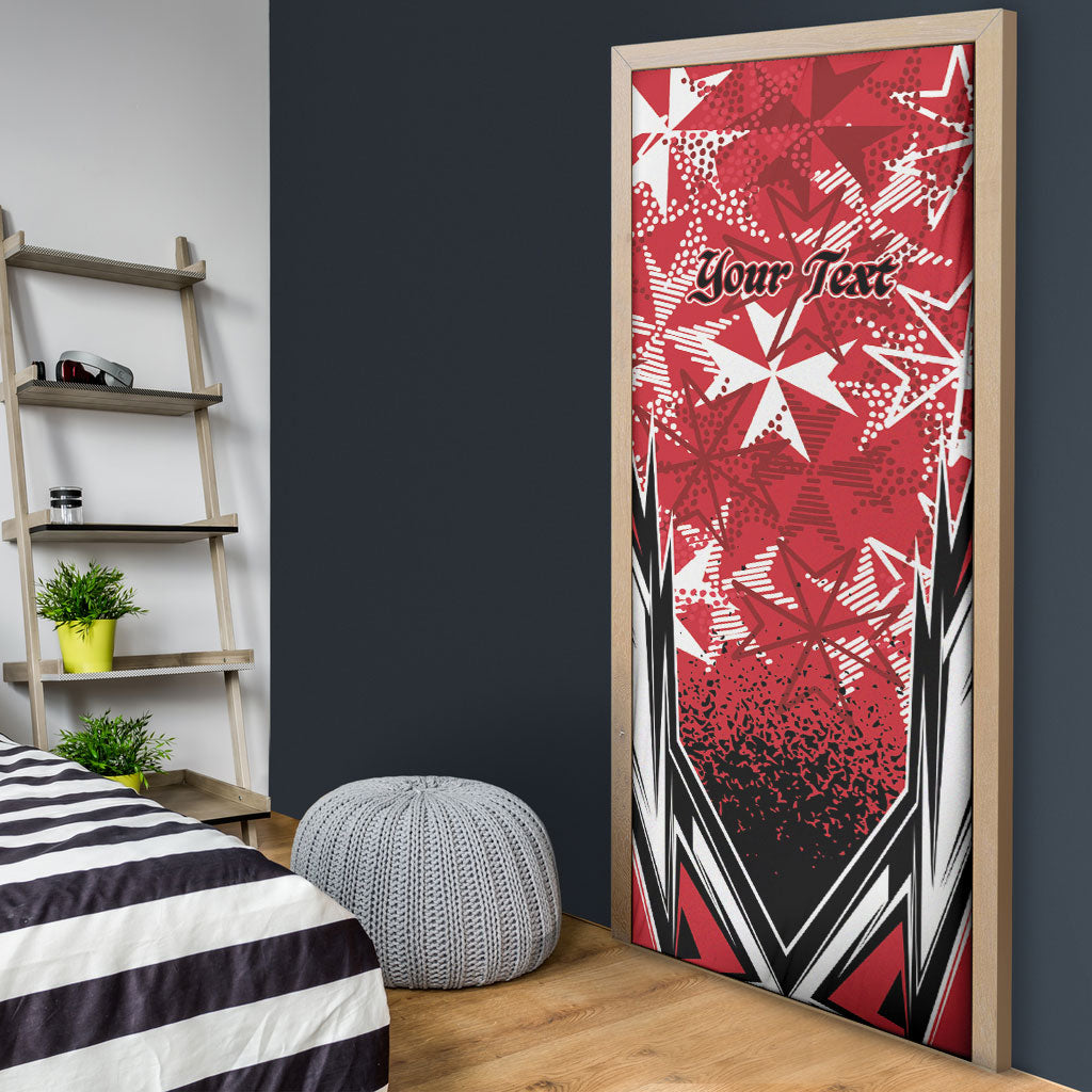 Personalised Repubblika ta Malta Door Cover Dynamic Style