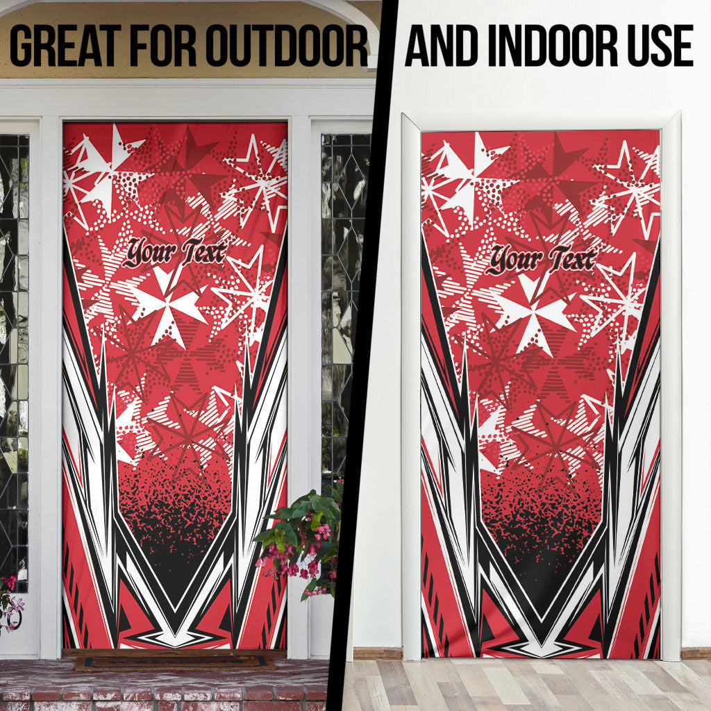 Personalised Repubblika ta Malta Door Cover Dynamic Style