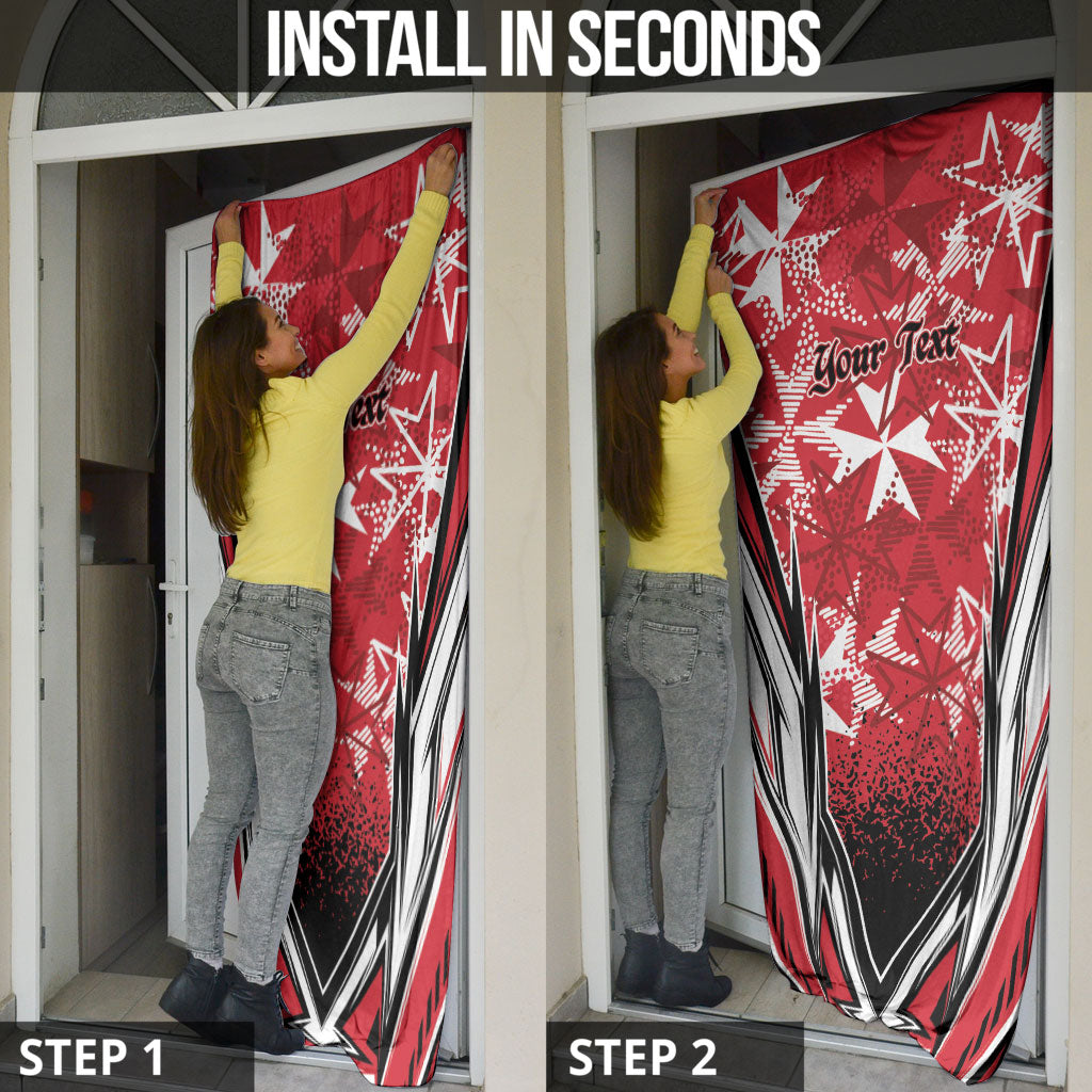 Personalised Repubblika ta Malta Door Cover Dynamic Style