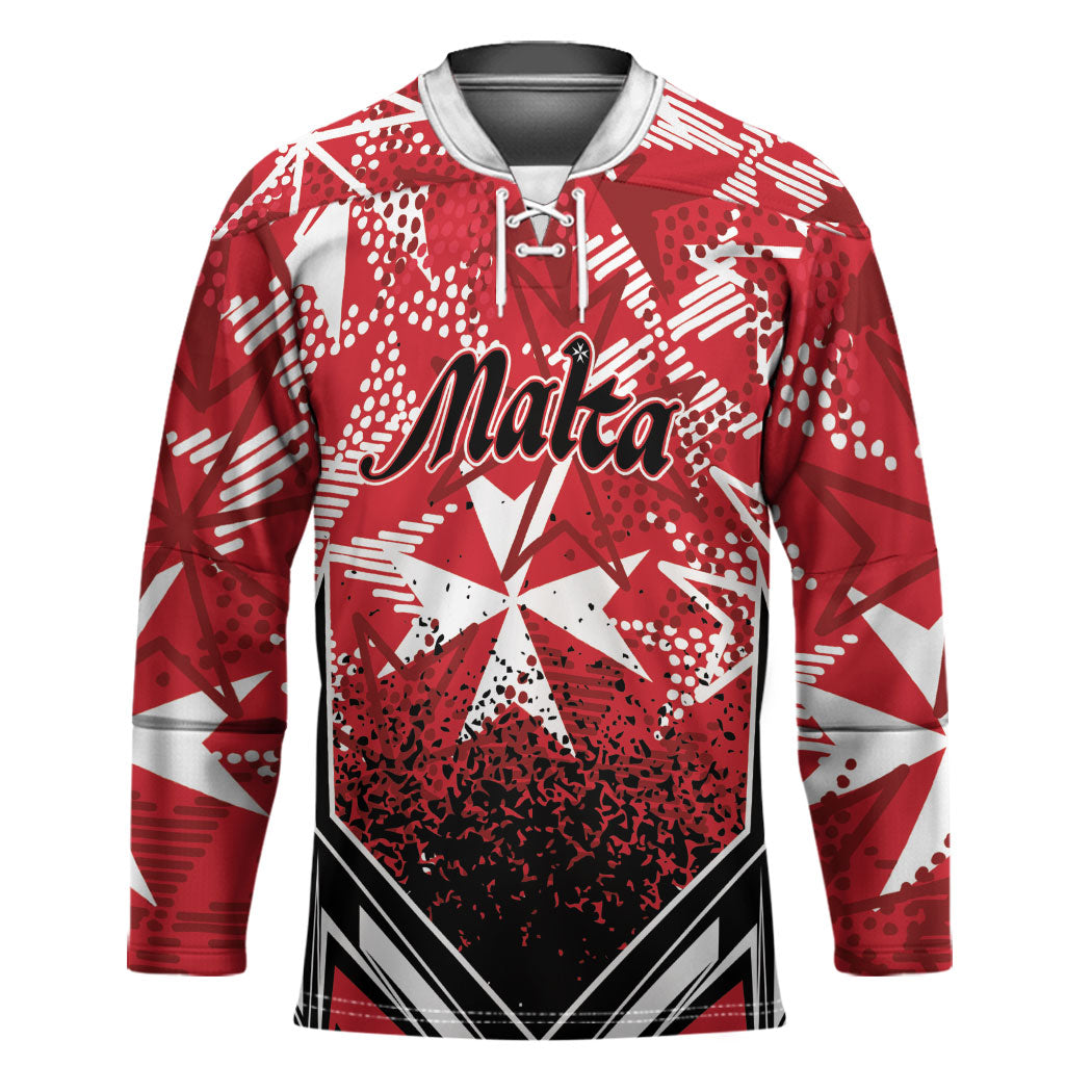 Personalised Repubblika ta Malta Hockey Jersey Dynamic Style