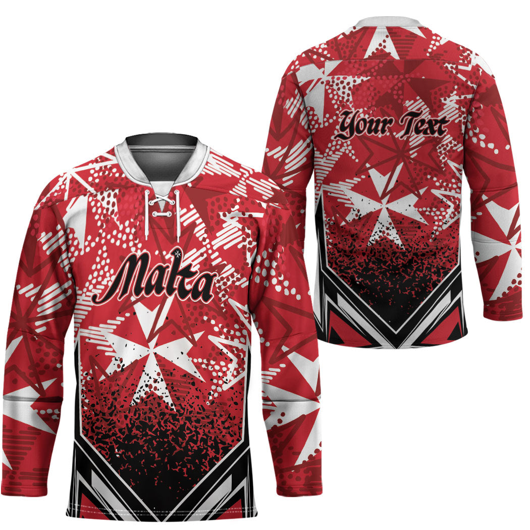 Personalised Repubblika ta Malta Hockey Jersey Dynamic Style