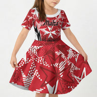 Personalised Repubblika ta Malta Kid Short Sleeve Dress Dynamic Style