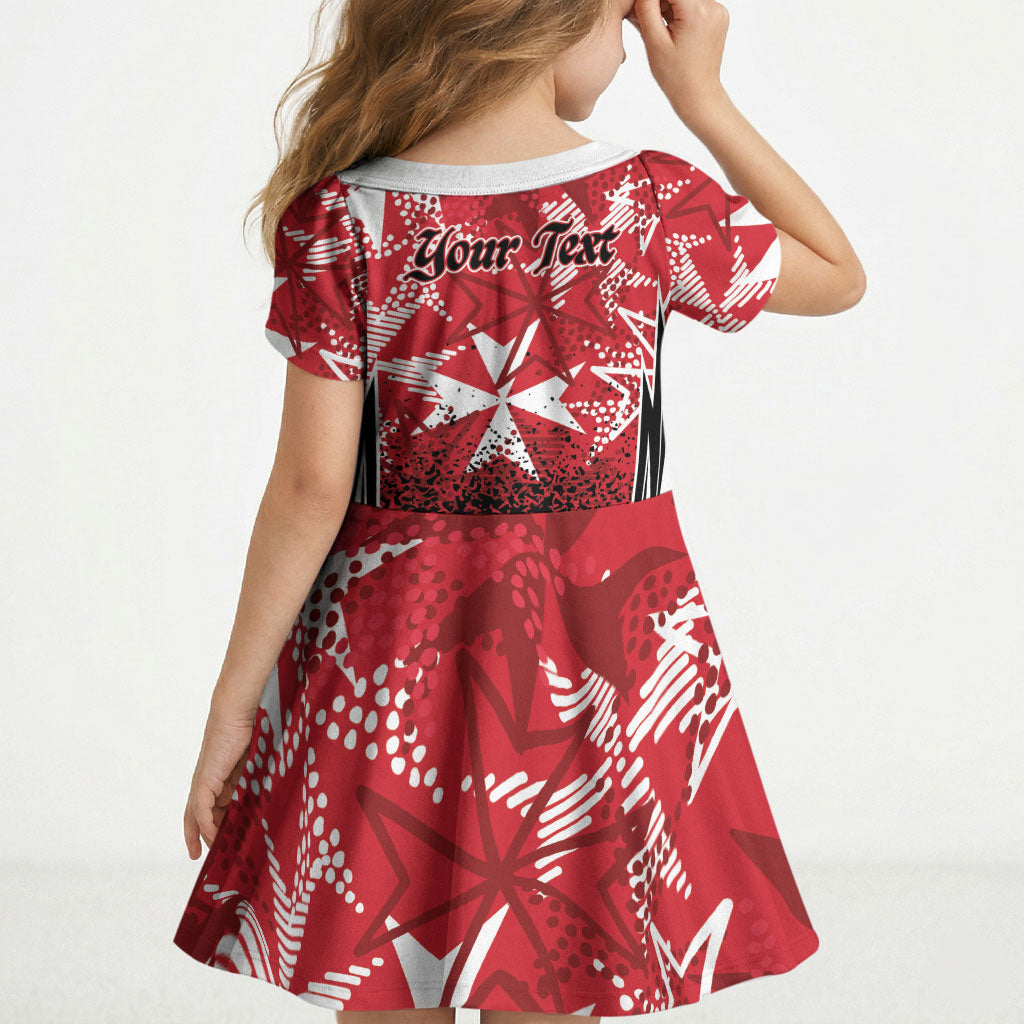 Personalised Repubblika ta Malta Kid Short Sleeve Dress Dynamic Style