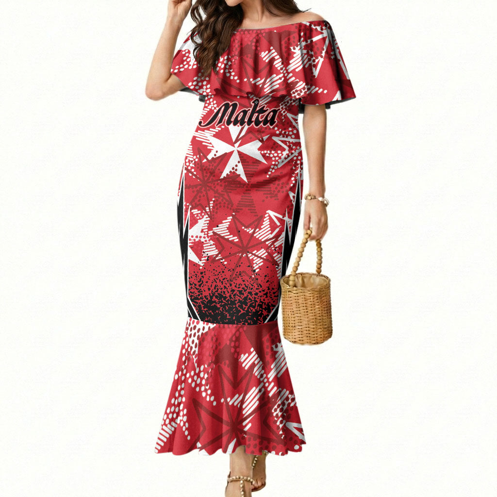 Personalised Repubblika ta Malta Mermaid Dress Dynamic Style
