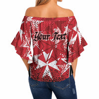 Personalised Repubblika ta Malta Off Shoulder Wrap Waist Top Dynamic Style