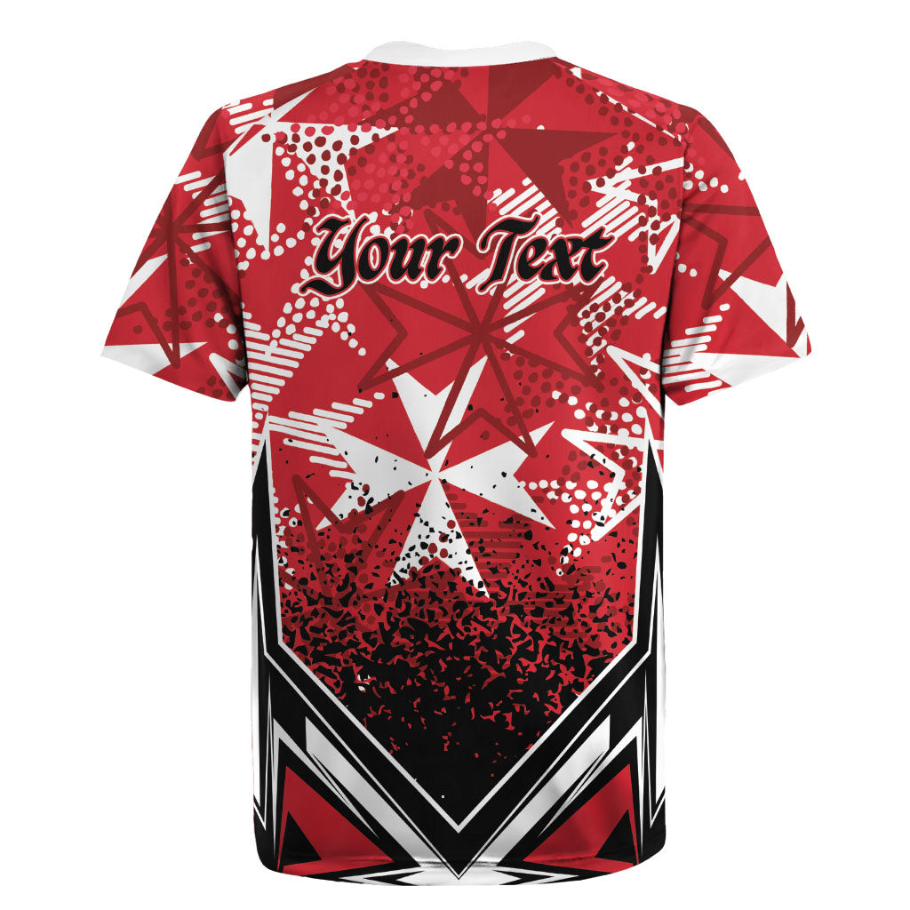 Personalised Repubblika ta Malta Rugby Jersey Dynamic Style