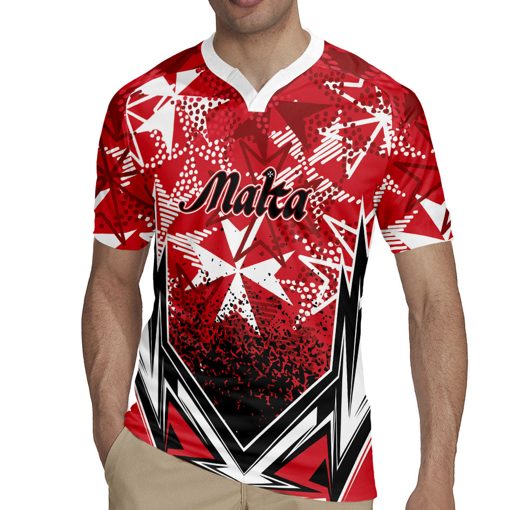 Personalised Repubblika ta Malta Rugby Jersey Dynamic Style