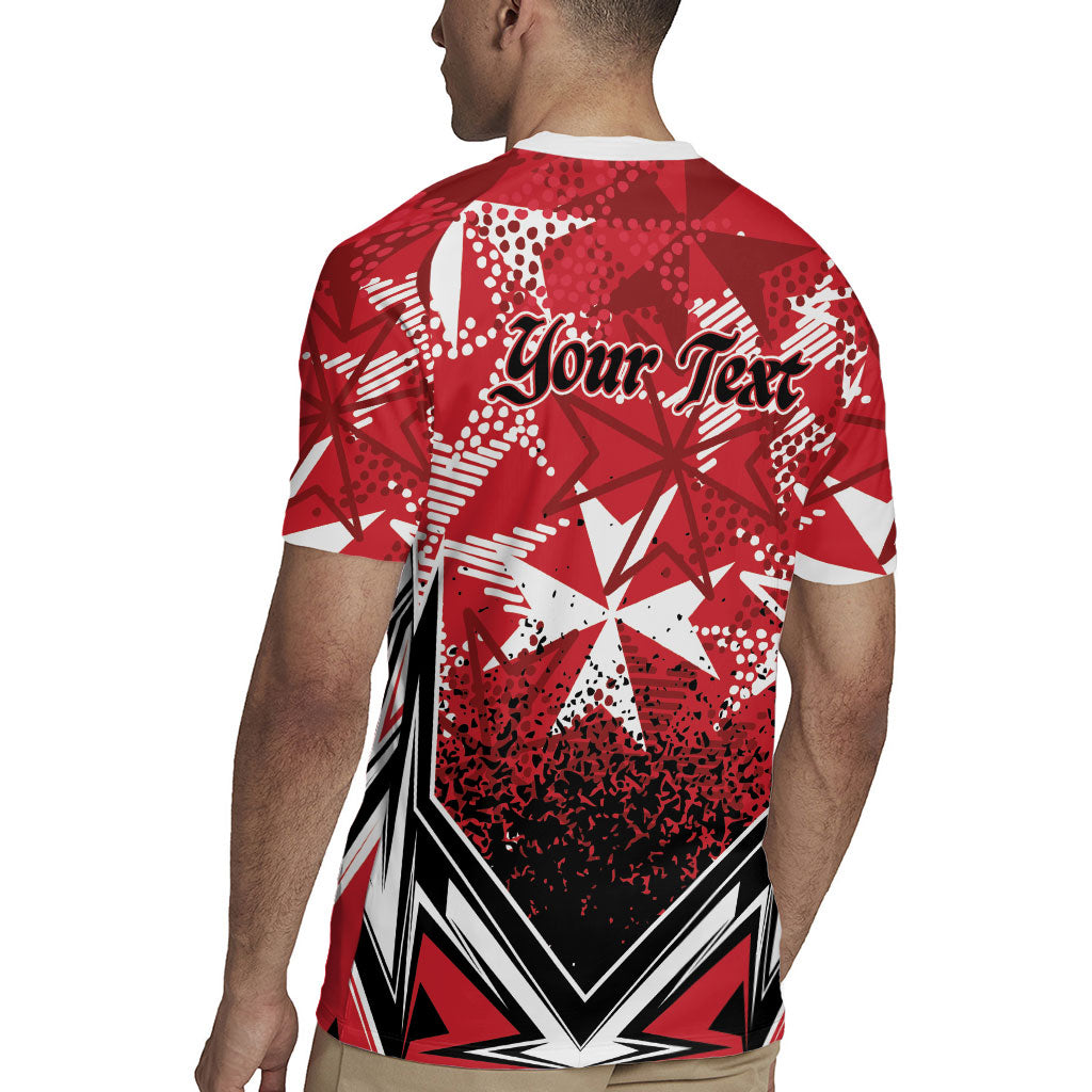 Personalised Repubblika ta Malta Rugby Jersey Dynamic Style