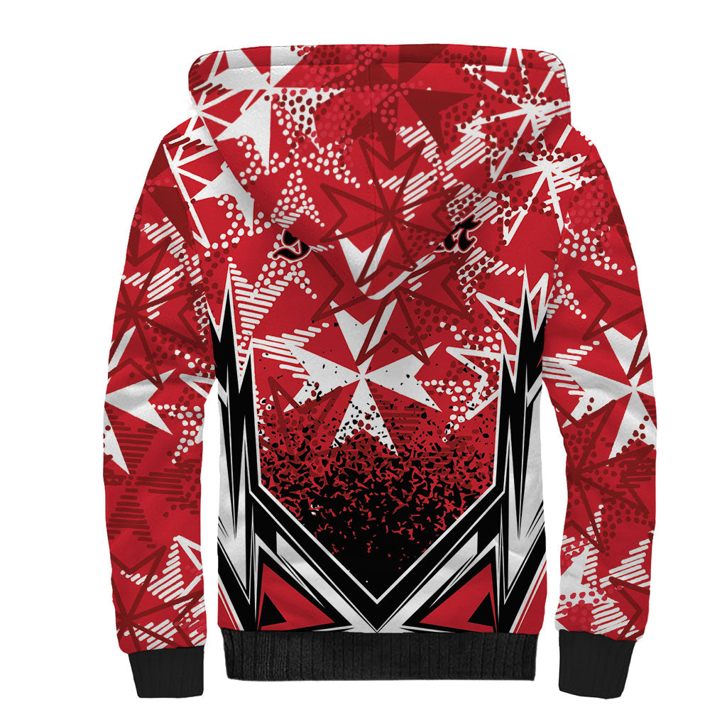 Personalised Repubblika ta Malta Sherpa Hoodie Dynamic Style