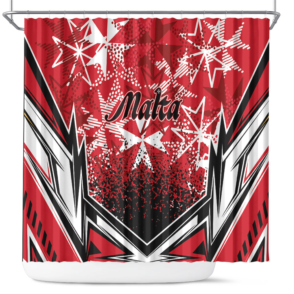 Repubblika ta Malta Shower Curtain Dynamic Style