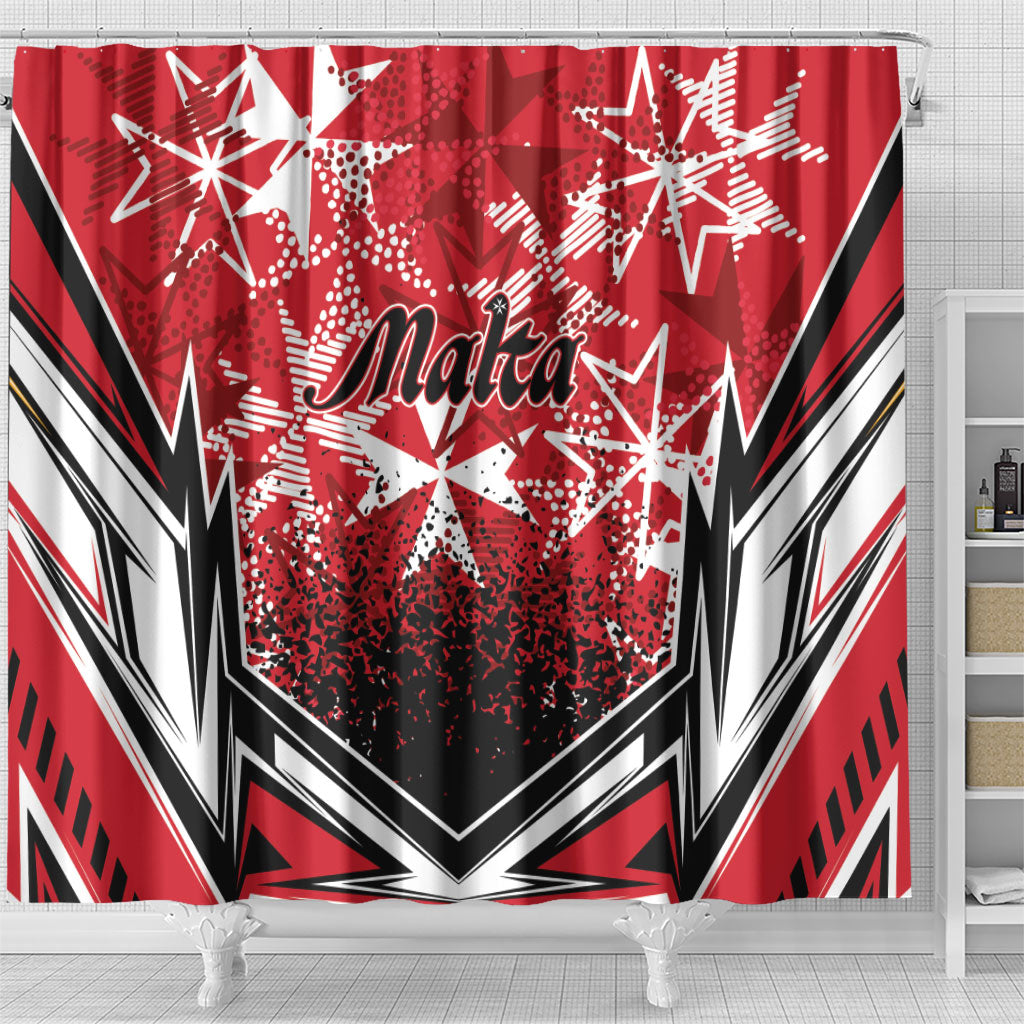 Repubblika ta Malta Shower Curtain Dynamic Style