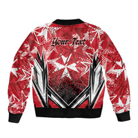 Personalised Repubblika ta Malta Sleeve Zip Bomber Jacket Dynamic Style