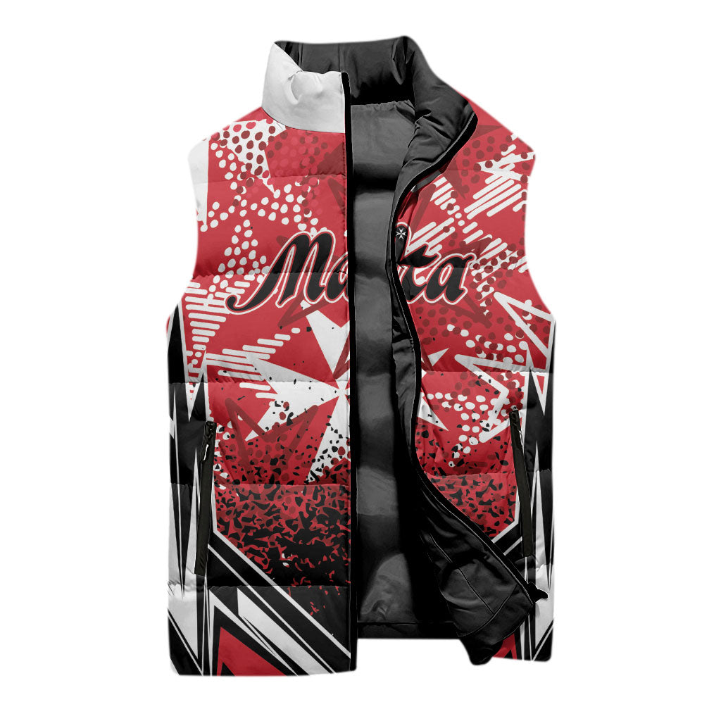 Personalised Repubblika ta Malta Sleeveless Puffer Jacket Dynamic Style