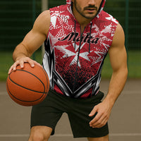 Personalised Repubblika ta Malta Sleeveless Zip Hoodie Dynamic Style
