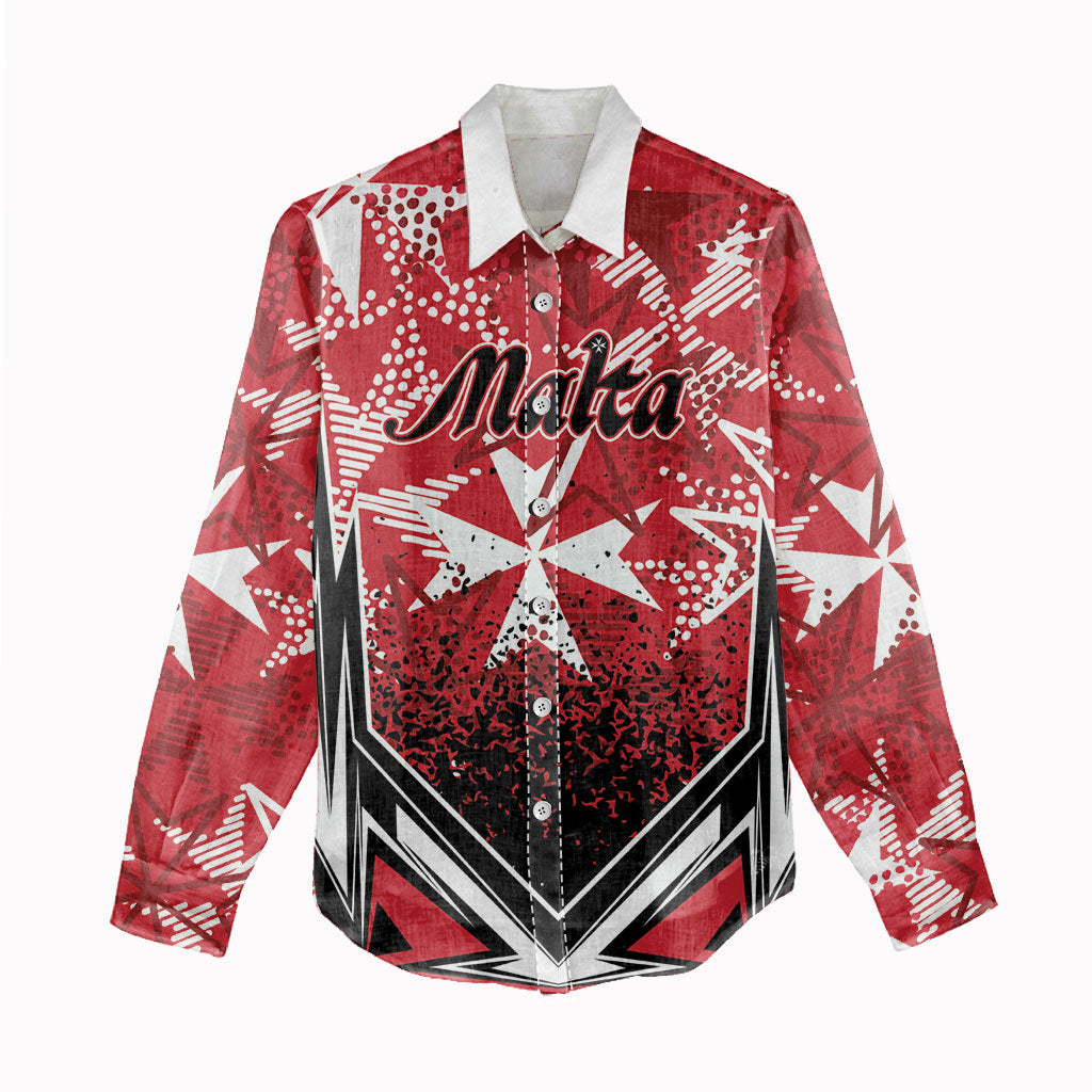 Personalised Repubblika ta Malta Women Casual Shirt Dynamic Style