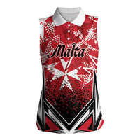 Personalised Repubblika ta Malta Women Sleeveless Polo Shirt Dynamic Style