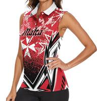 Personalised Repubblika ta Malta Women Sleeveless Polo Shirt Dynamic Style