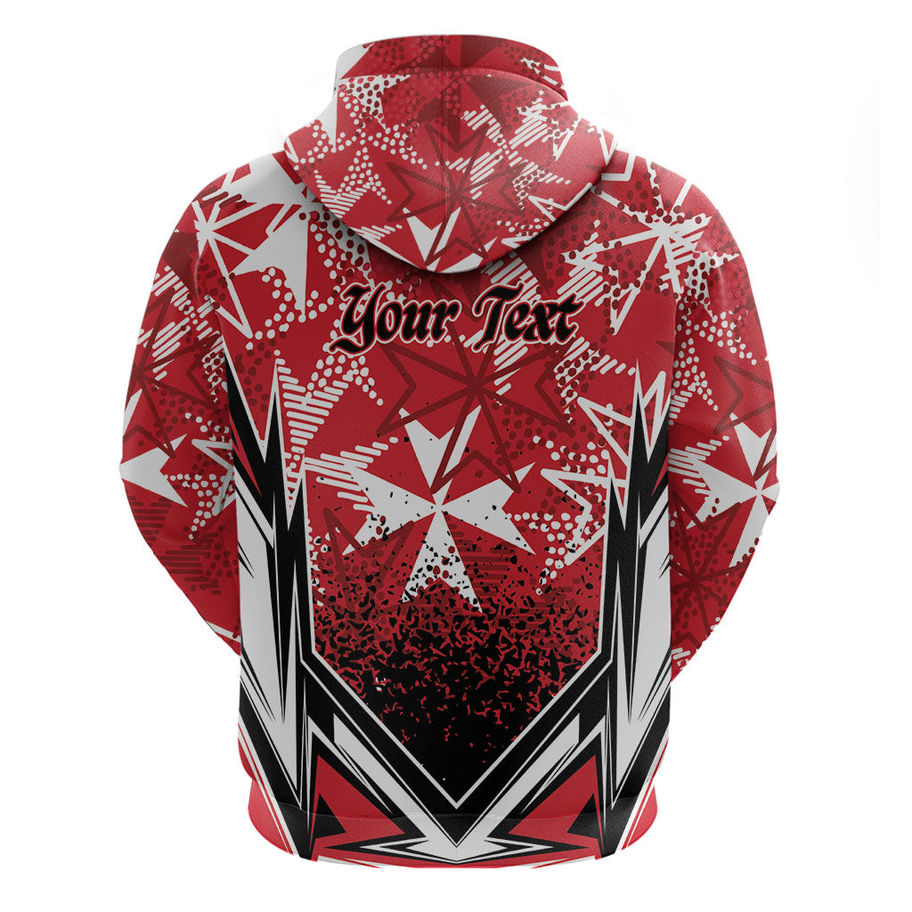 Personalised Repubblika ta Malta Zip Hoodie Dynamic Style