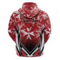 Personalised Repubblika ta Malta Zip Hoodie Dynamic Style