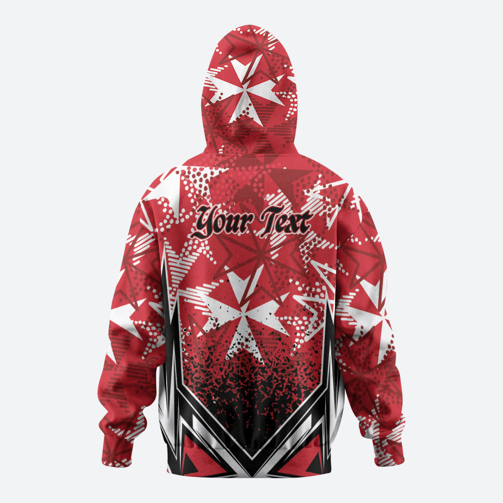 Personalised Repubblika ta Malta Zip Hoodie Dynamic Style