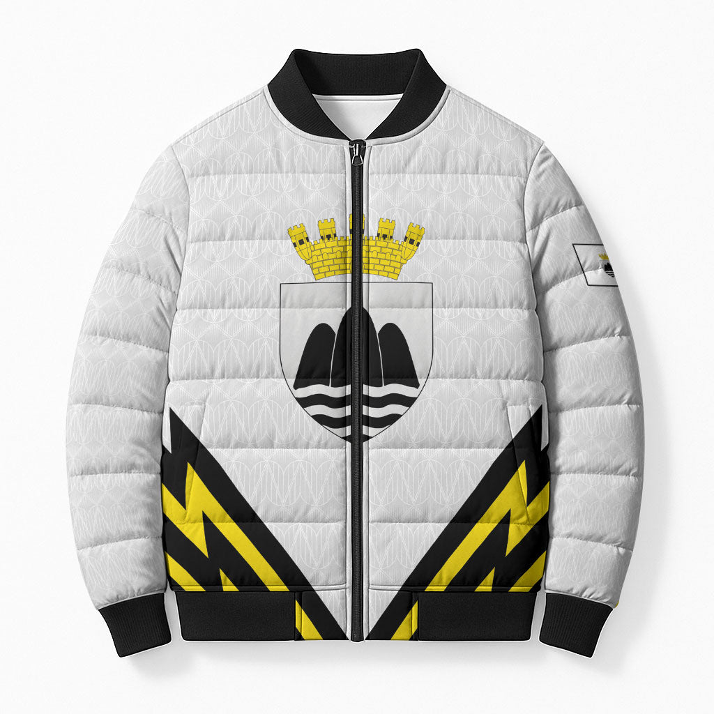 Personalised Malta Gozo Island Bomber Puffer Jacket Flag Inspired