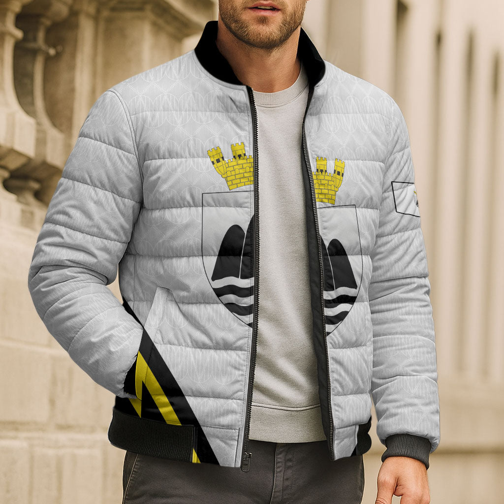 Personalised Malta Gozo Island Bomber Puffer Jacket Flag Inspired