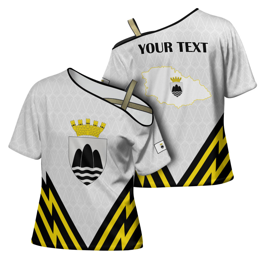 Personalised Malta Gozo Island Cross Shoulder Shirt Flag Inspired