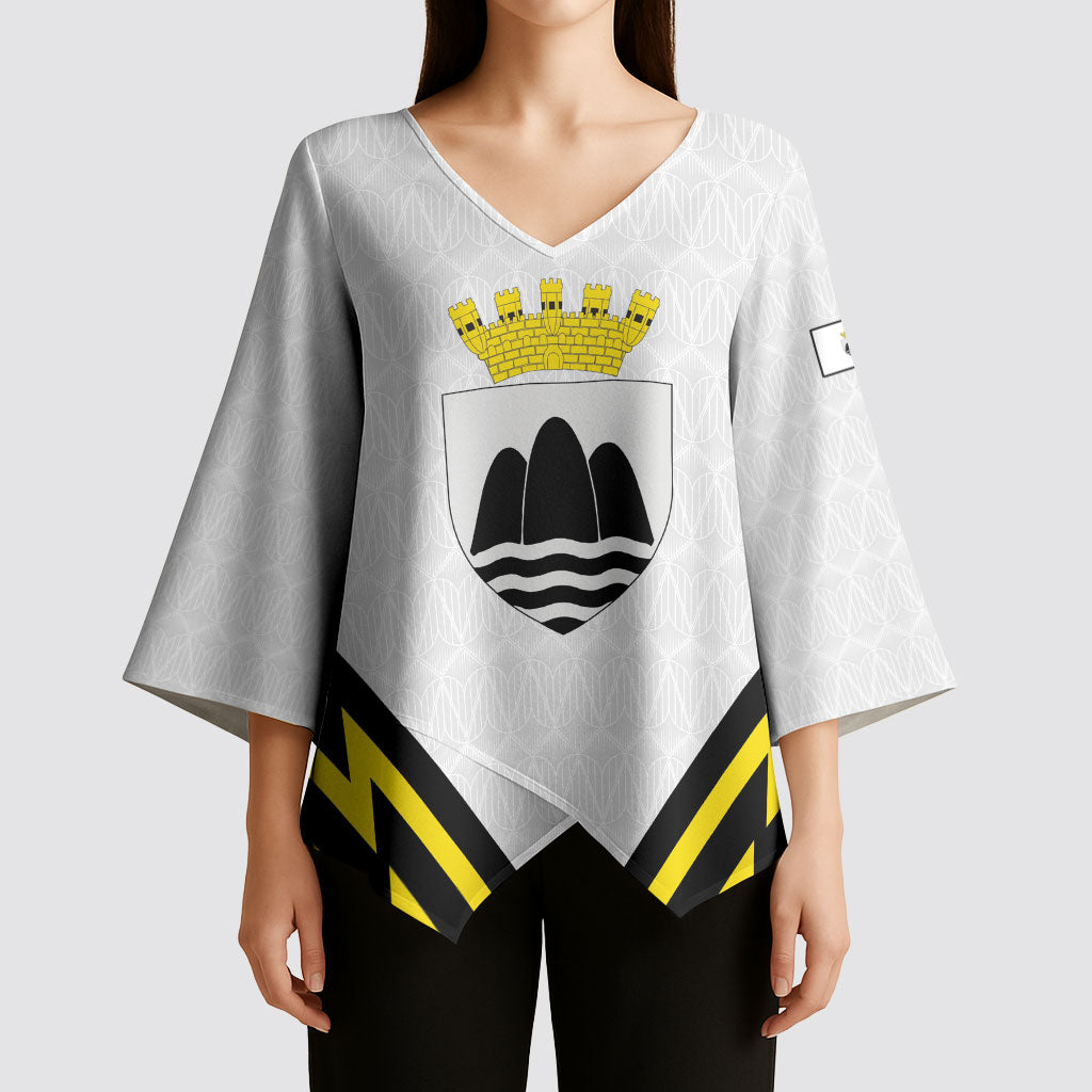 Personalised Malta Gozo Island Kimono Sleeve Blouse Flag Inspired