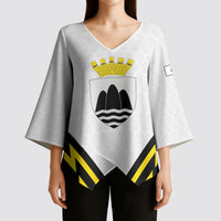 Personalised Malta Gozo Island Kimono Sleeve Blouse Flag Inspired