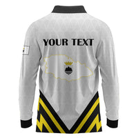 Personalised Malta Gozo Island Long Sleeve Polo Shirt Flag Inspired
