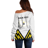 Personalised Malta Gozo Island Off Shoulder Sweater Flag Inspired