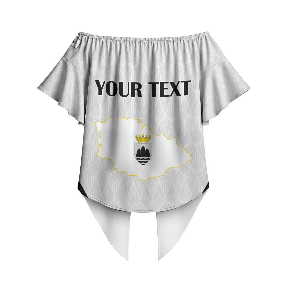 Personalised Malta Gozo Island Off Shoulder Wrap Waist Top Flag Inspired