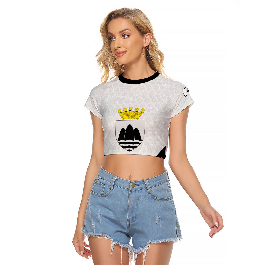 Personalised Malta Gozo Island Raglan Cropped T Shirt Flag Inspired