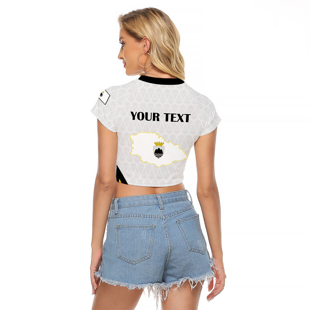 Personalised Malta Gozo Island Raglan Cropped T Shirt Flag Inspired