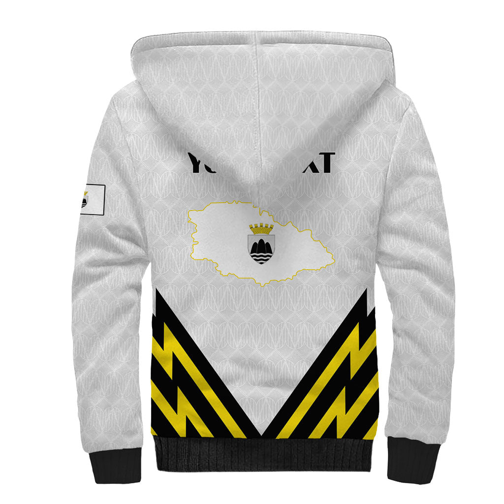 Personalised Malta Gozo Island Sherpa Hoodie Flag Inspired